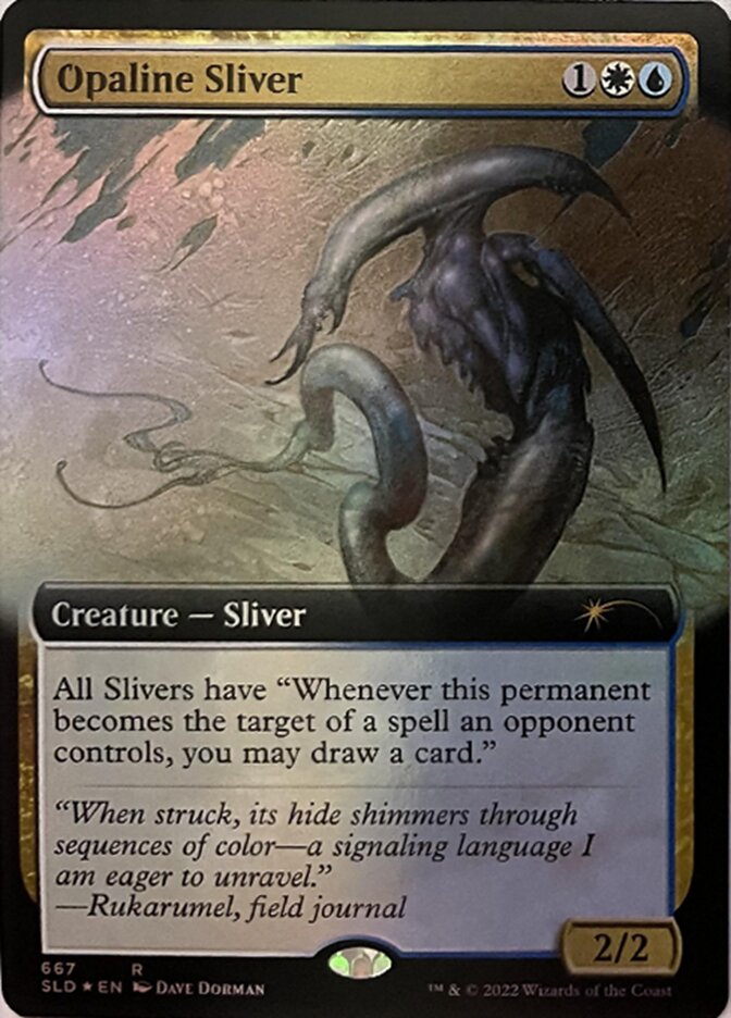 Opaline Sliver (Extended Art) [Secret Lair Drop Promos] | Impulse Games and Hobbies