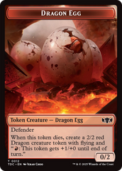 Dragon Egg // Dragon (0013) Double-Sided Token [Tarkir: Dragonstorm Commander Tokens] | Impulse Games and Hobbies