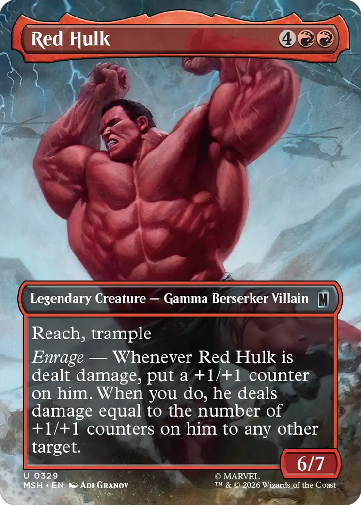 Red Hulk (Borderless) [Marvel Super Heroes] | Impulse Games and Hobbies