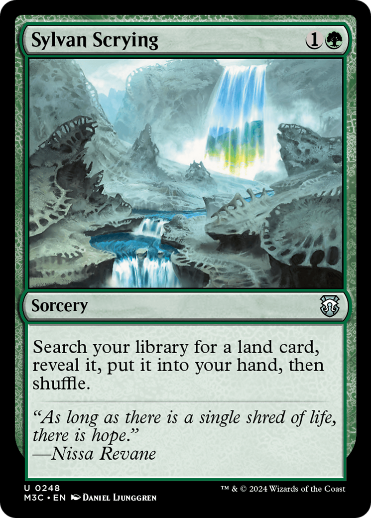 Sylvan Scrying (Ripple Foil) [Modern Horizons 3 Commander] | Impulse Games and Hobbies