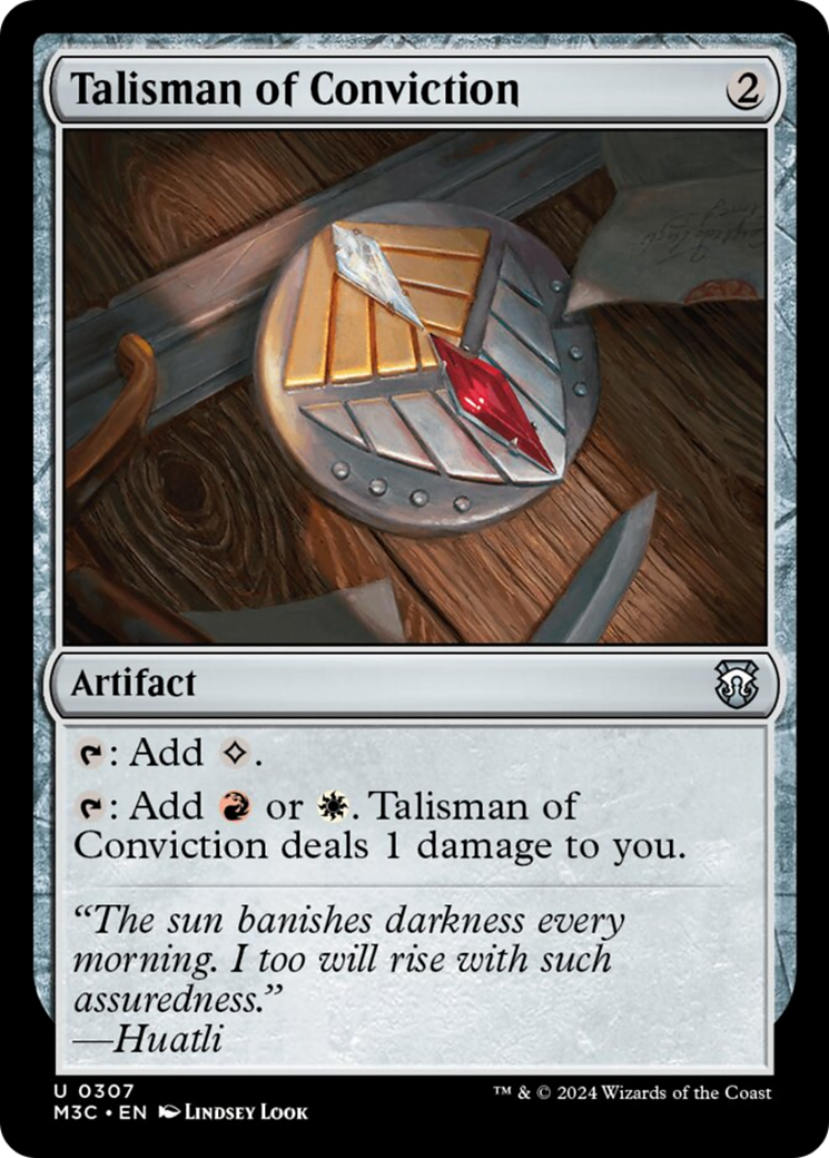 Talisman of Conviction (Ripple Foil) [Modern Horizons 3 Commander] | Impulse Games and Hobbies