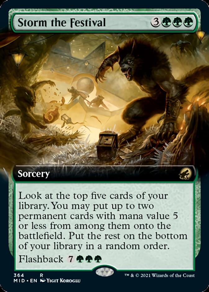 Storm the Festival (Extended Art) [Innistrad: Midnight Hunt] | Impulse Games and Hobbies