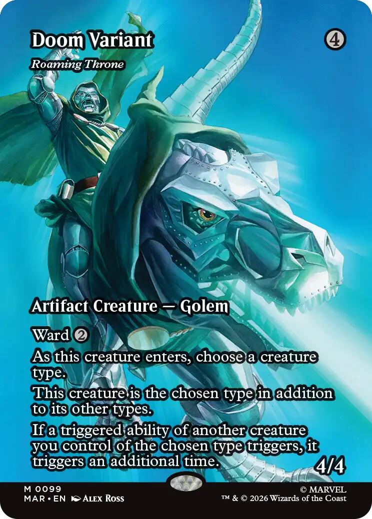 Doom Variant - Roaming Throne (Borderless) [Marvel Universe: Eternal-Legal] | Impulse Games and Hobbies