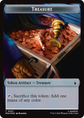 Treasure (027) // Rogue (025) Double-Sided Token (Surge Foil) [Marvel Super Heroes Commander Tokens] | Impulse Games and Hobbies