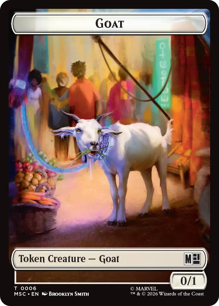 Goat // Construct Double-Sided Token [Marvel Super Heroes Commander Tokens] | Impulse Games and Hobbies
