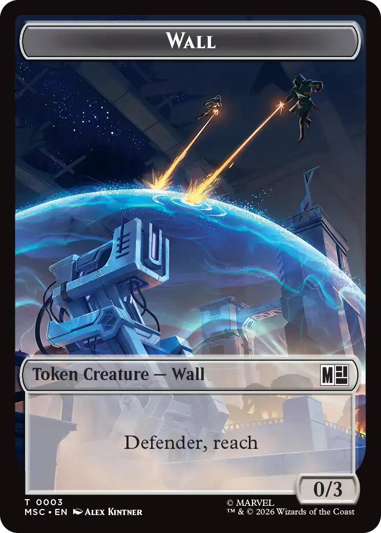 Wall // Council of Reeds Double-Sided Token [Marvel Super Heroes Commander Tokens] | Impulse Games and Hobbies