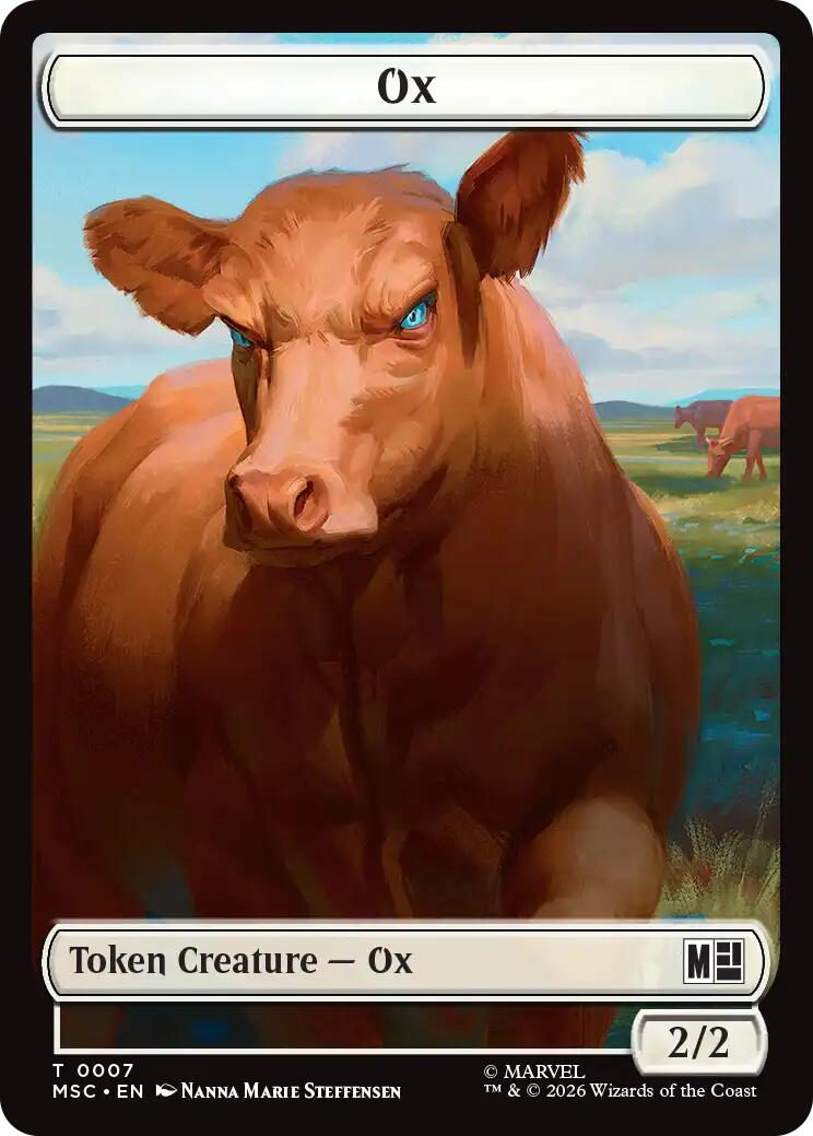 Ox // Vibranium Double-Sided Token [Marvel Super Heroes Commander Tokens] | Impulse Games and Hobbies