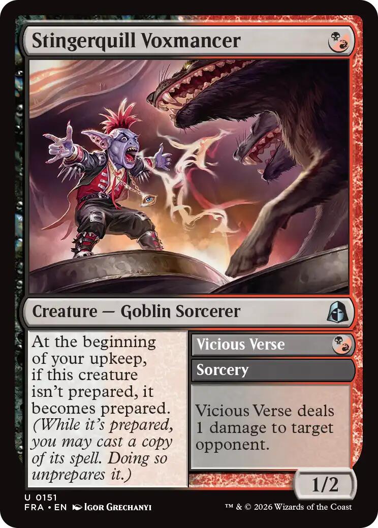 Stingerquill Voxmancer // Vicious Verse [Reality Fracture] | Impulse Games and Hobbies