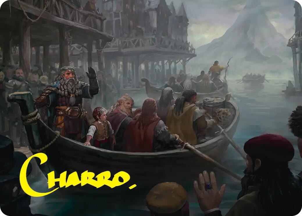 Uneasy Partings Art Card (Gold-Stamped Signature) [The Hobbit Art Series] | Impulse Games and Hobbies