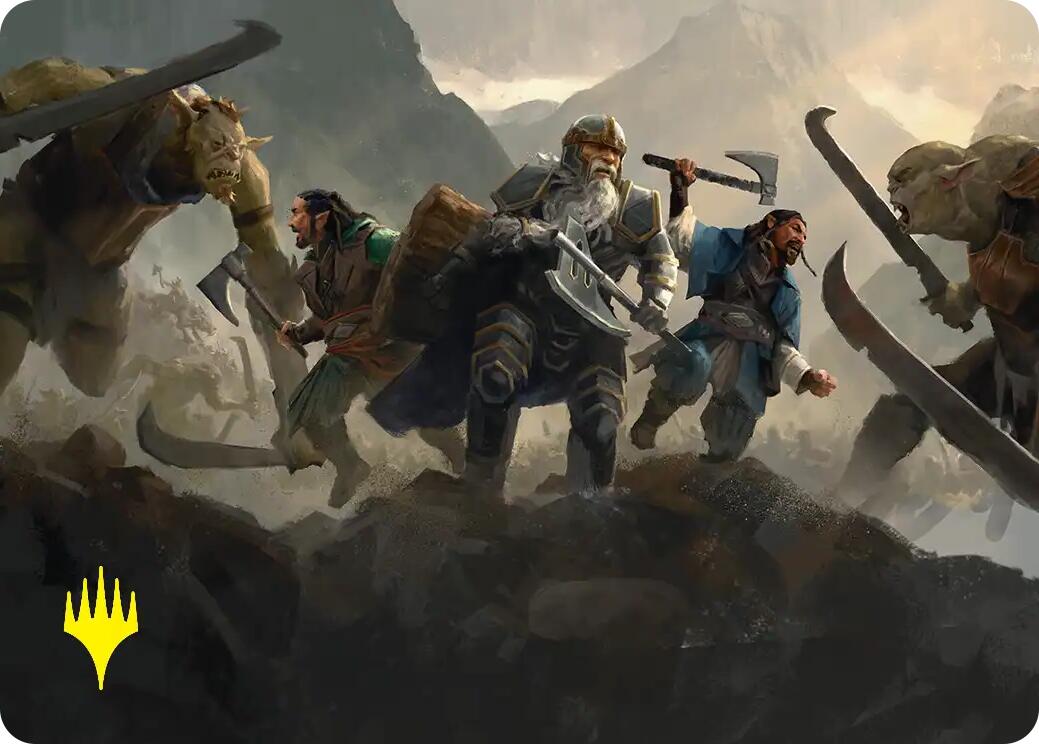 Struggle of Howling Steel Art Card (Gold-Stamped) [The Hobbit Art Series] | Impulse Games and Hobbies