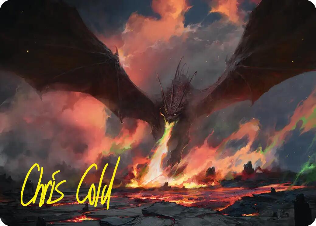 Smaug, the Great Calamity Art Card (Gold-Stamped Signature) [The Hobbit Art Series] | Impulse Games and Hobbies