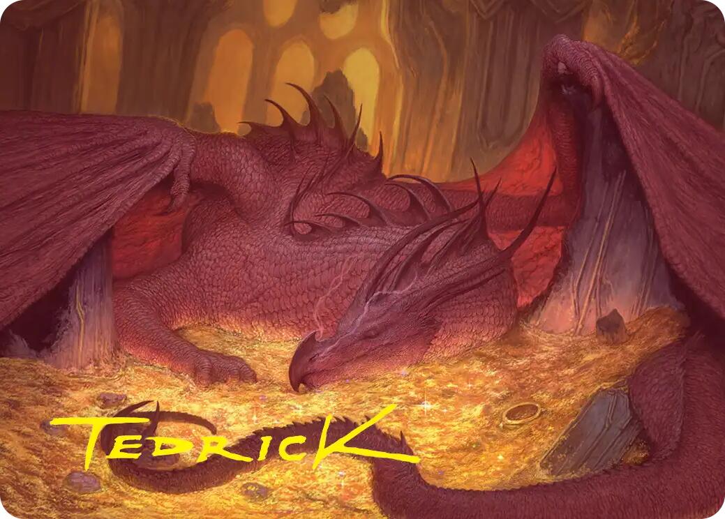 Smaug the Magnificent Art Card (Gold-Stamped Signature) [The Hobbit Art Series] | Impulse Games and Hobbies