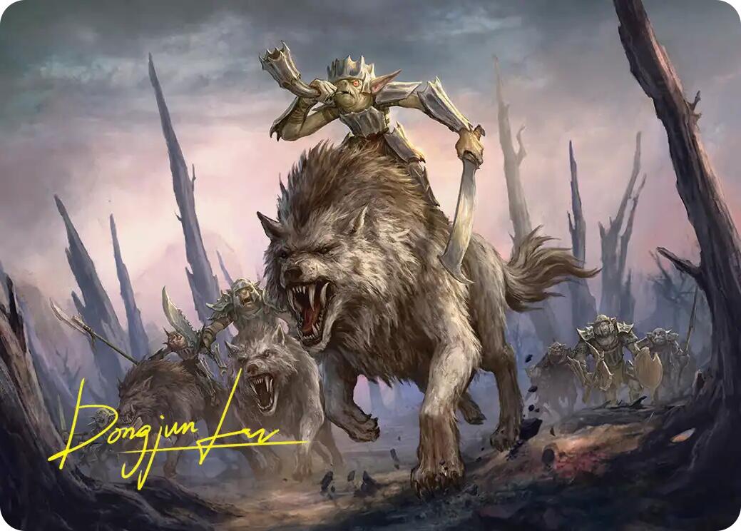 Signal the Onslaught Art Card (Gold-Stamped Signature) [The Hobbit Art Series] | Impulse Games and Hobbies