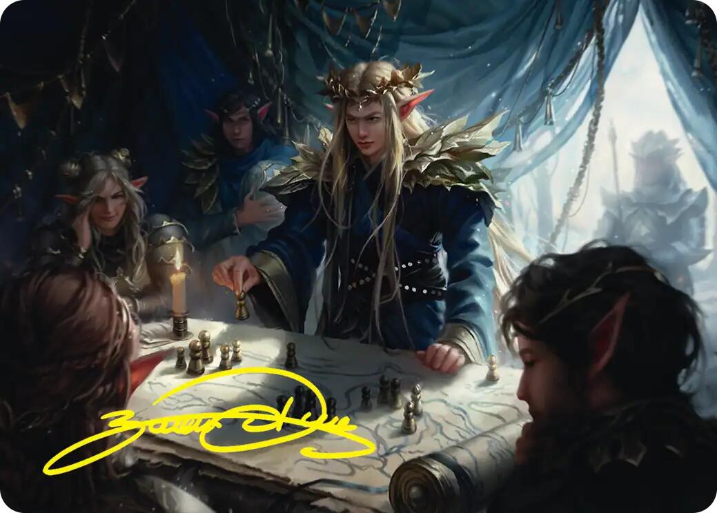Thranduil the Strategist Art Card (Gold-Stamped Signature) [The Hobbit Art Series] | Impulse Games and Hobbies