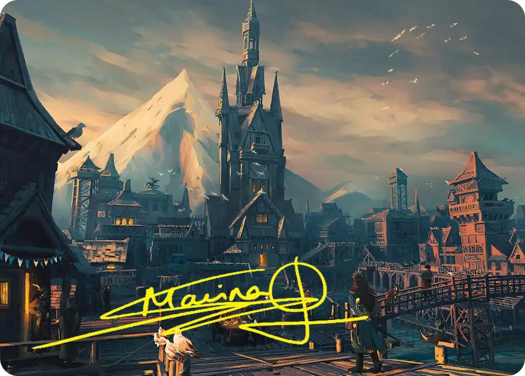 Lake-town Art Card (Gold-Stamped Signature) [The Hobbit Art Series] | Impulse Games and Hobbies