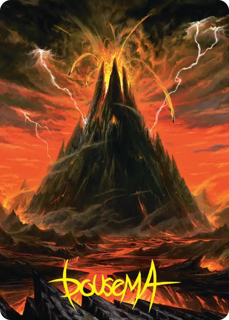 Mount Doom Art Card (Gold-Stamped Signature) [The Hobbit Art Series] | Impulse Games and Hobbies