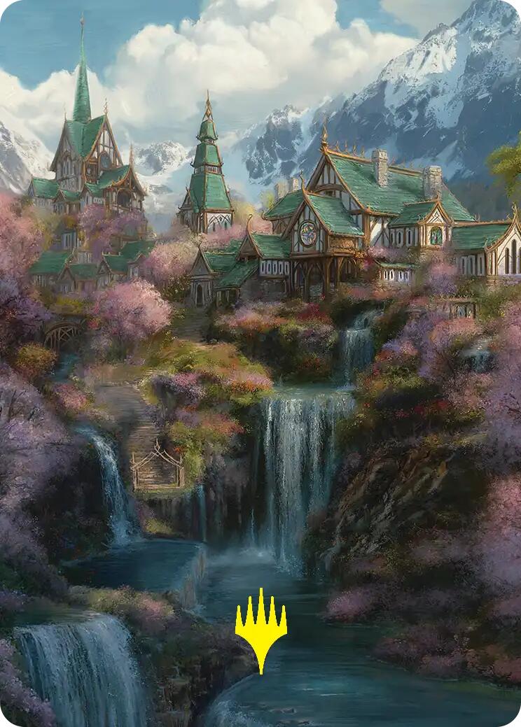 Rivendell Art Card (Gold-Stamped) [The Hobbit Art Series] | Impulse Games and Hobbies