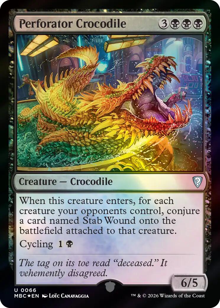 Perforator Crocodile [Mystery Booster: Commander Edition] | Impulse Games and Hobbies