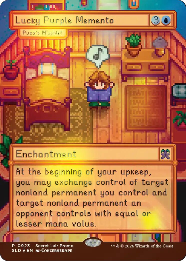 Lucky Purple Memento - Puca's Mischief [Secret Lair Drop Series] | Impulse Games and Hobbies