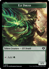 Servo // Elf Druid Double-Sided Token [Commander Masters Tokens] | Impulse Games and Hobbies