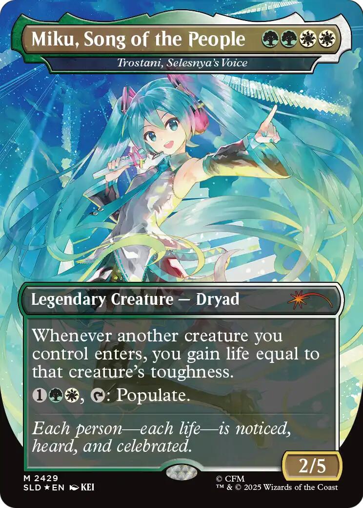 Miku, Song of the People - Trostani, Selesnya's Voice [Secret Lair Drop Series] | Impulse Games and Hobbies