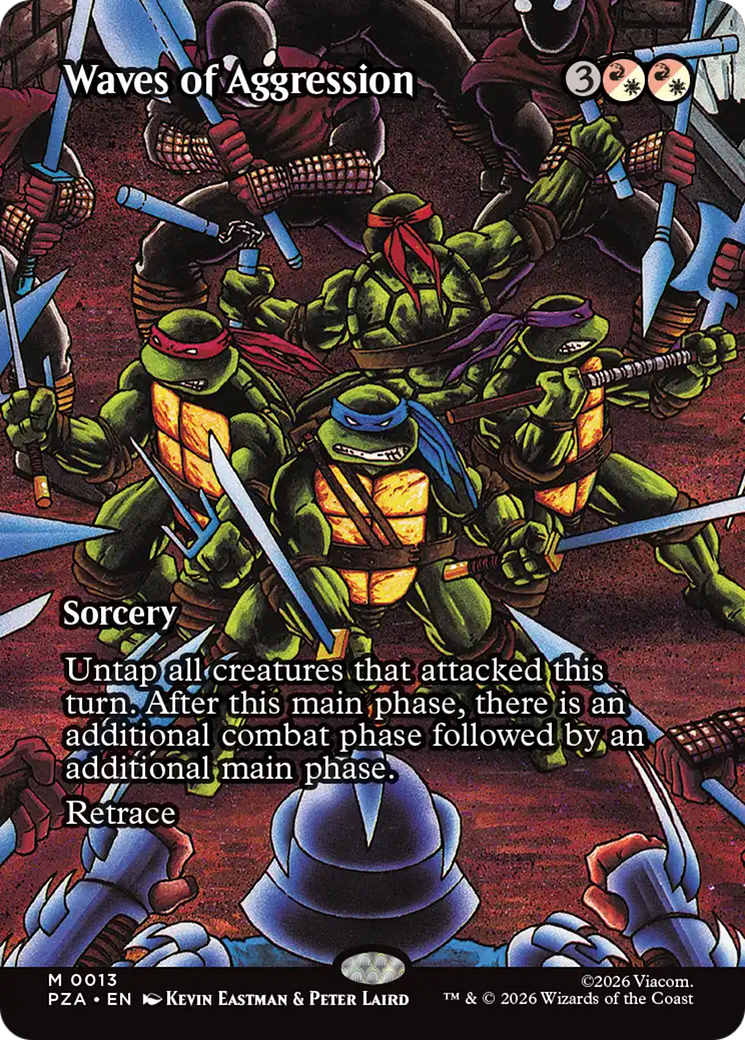 Waves of Aggression (Borderless) [Teenage Mutant Ninja Turtles Eternal-Legal] | Impulse Games and Hobbies