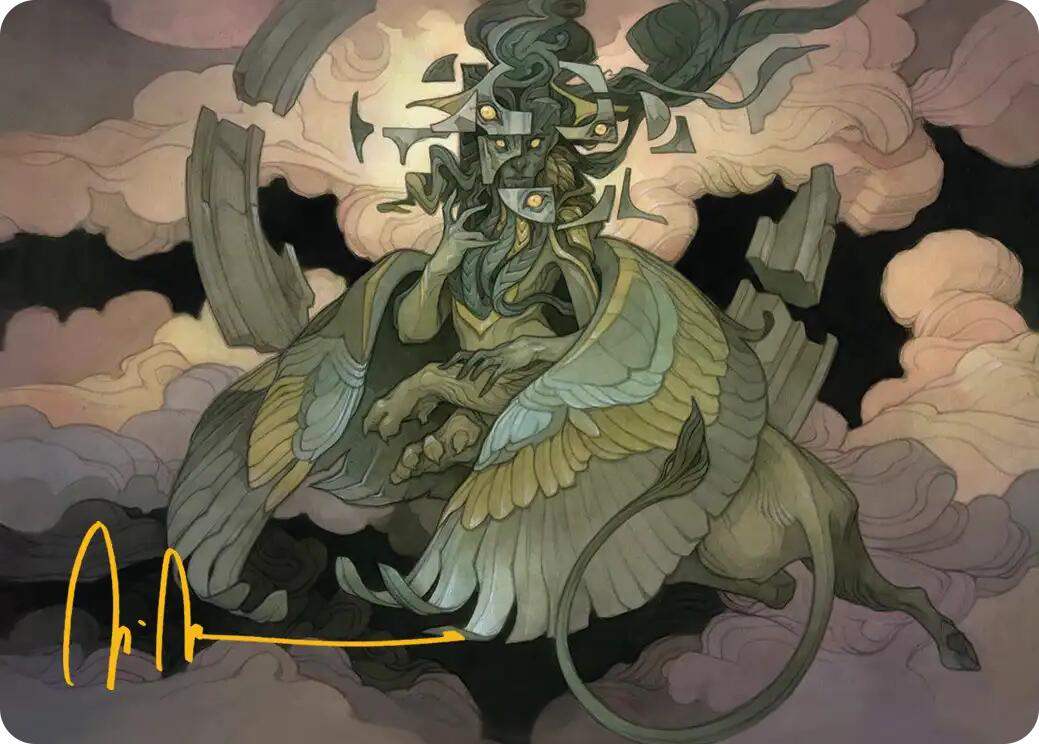 Sphinx of False Conclusions Art Card (Gold-Stamped Signature) [Reality Fracture Art Series] | Impulse Games and Hobbies