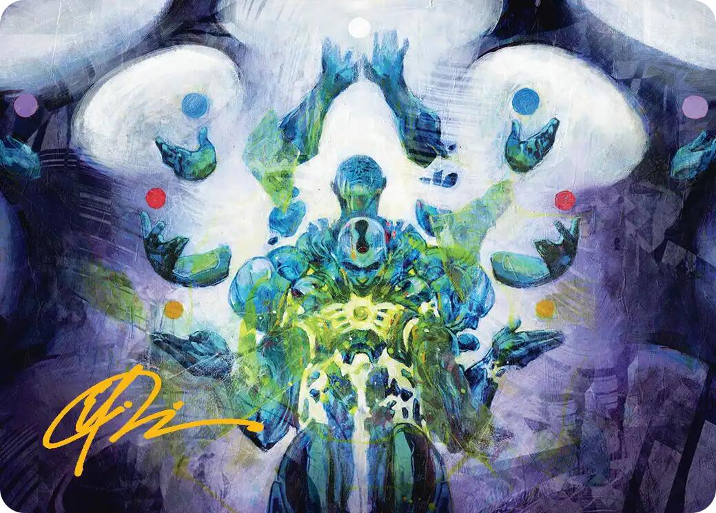 Avatar of Burgeoning Echoes Art Card (Gold-Stamped Signature) [Reality Fracture Art Series] | Impulse Games and Hobbies
