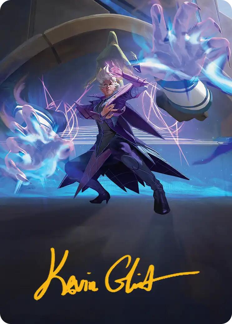 Null Summoner Art Card (Gold-Stamped Signature) [Reality Fracture Art Series] | Impulse Games and Hobbies