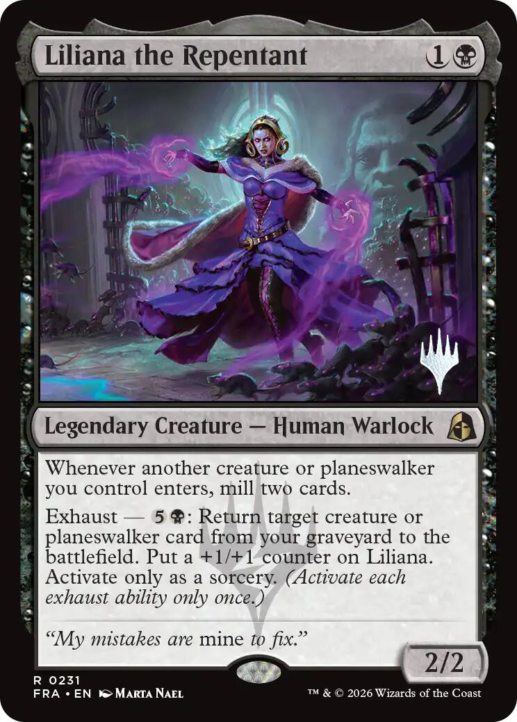 Liliana the Repentant [Reality Fracture Promos] | Impulse Games and Hobbies