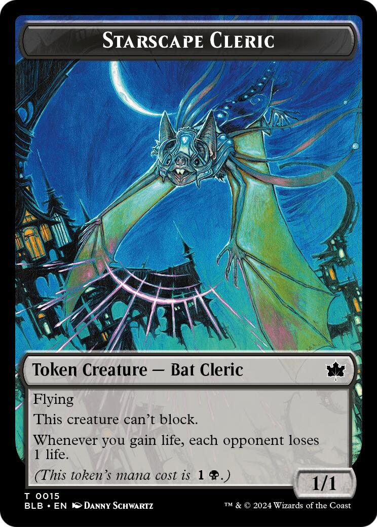 Starscape Cleric // Clue Double-Sided Token [Secrets of Strixhaven Tokens] | Impulse Games and Hobbies