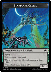 Starscape Cleric // Clue Double-Sided Token [Secrets of Strixhaven Tokens] | Impulse Games and Hobbies