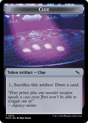 Treasure // Clue Token Double-Sided Token [Secrets of Strixhaven Tokens] | Impulse Games and Hobbies
