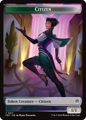 Citizen // The Monarch Double-Sided Token [Reality Fracture Commander Tokens] | Impulse Games and Hobbies