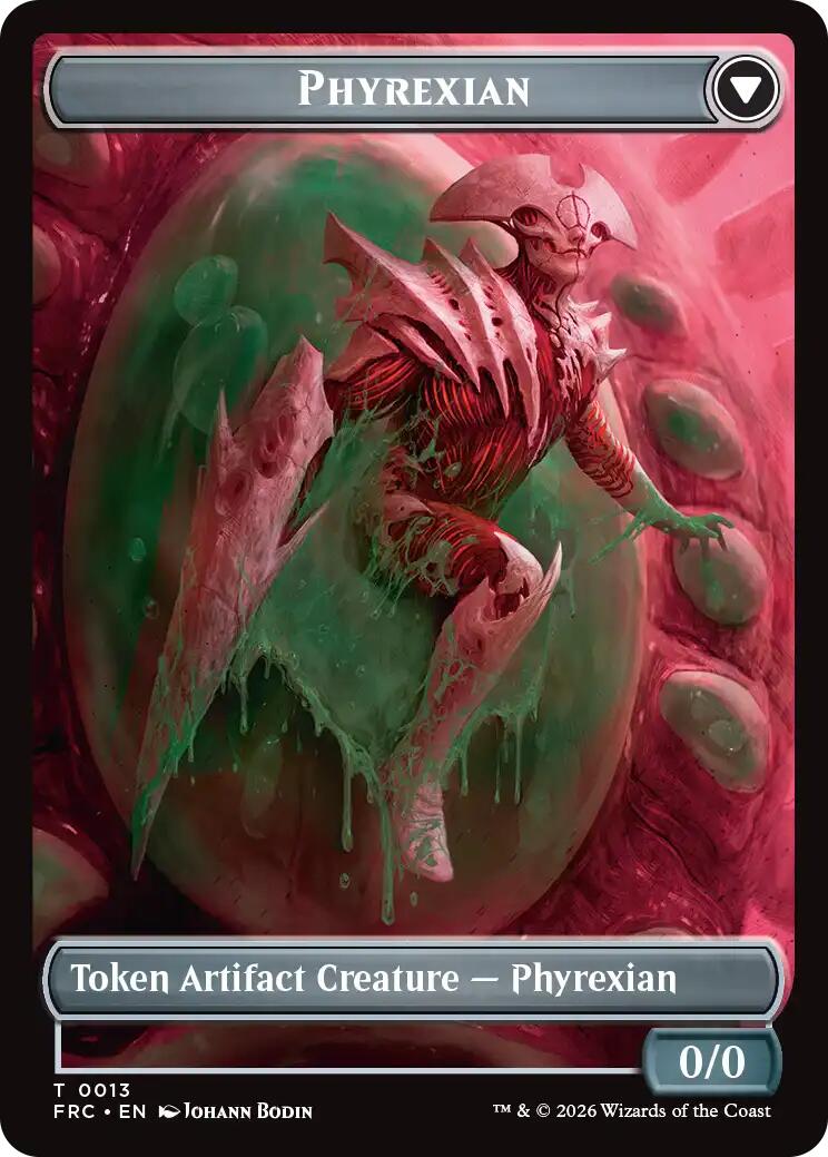 Phyrexian // Incubator Double-Sided Token [Reality Fracture Commander Tokens] | Impulse Games and Hobbies