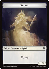 Spirit // Jace Double-Sided Token [Reality Fracture Commander Tokens] | Impulse Games and Hobbies
