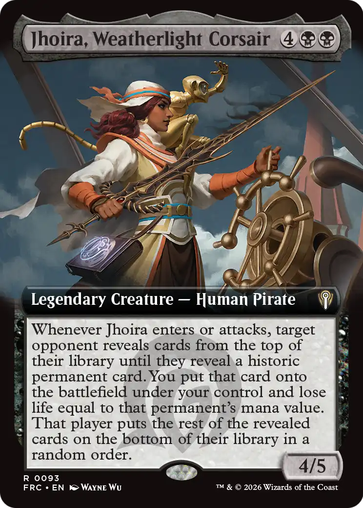 Jhoira, Weatherlight Corsair (Extended Art) [Reality Fracture Commander] | Impulse Games and Hobbies