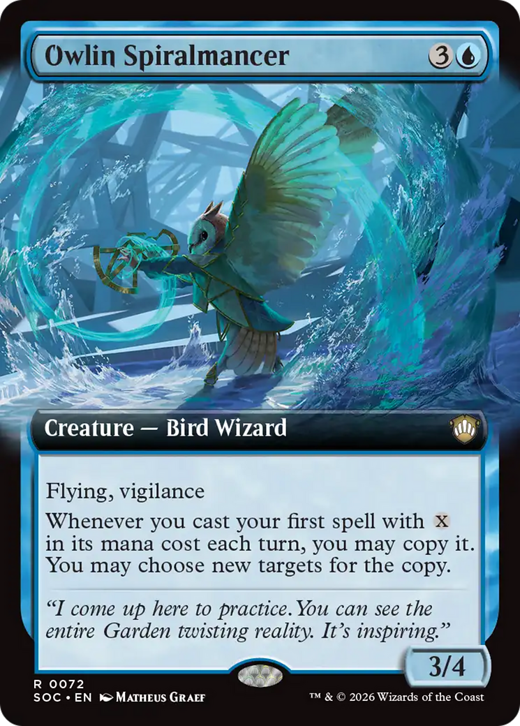 Owlin Spiralmancer (Extended Art) [Secrets of Strixhaven Commander] | Impulse Games and Hobbies
