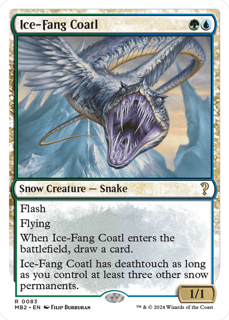 Ice-Fang Coatl (White Border) [Mystery Booster 2] | Impulse Games and Hobbies