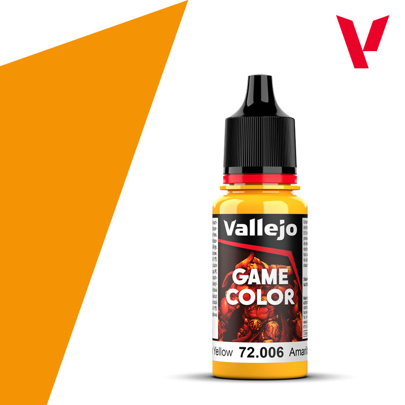 VALLEJO GAME COLOUR SUN YELLOW 18ML | Impulse Games and Hobbies