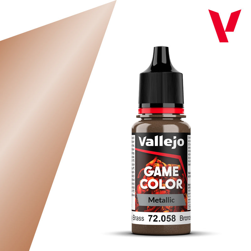 VALLEJO GAME COLOUR METALLIC BRASSY BRASS 18ML | Impulse Games and Hobbies