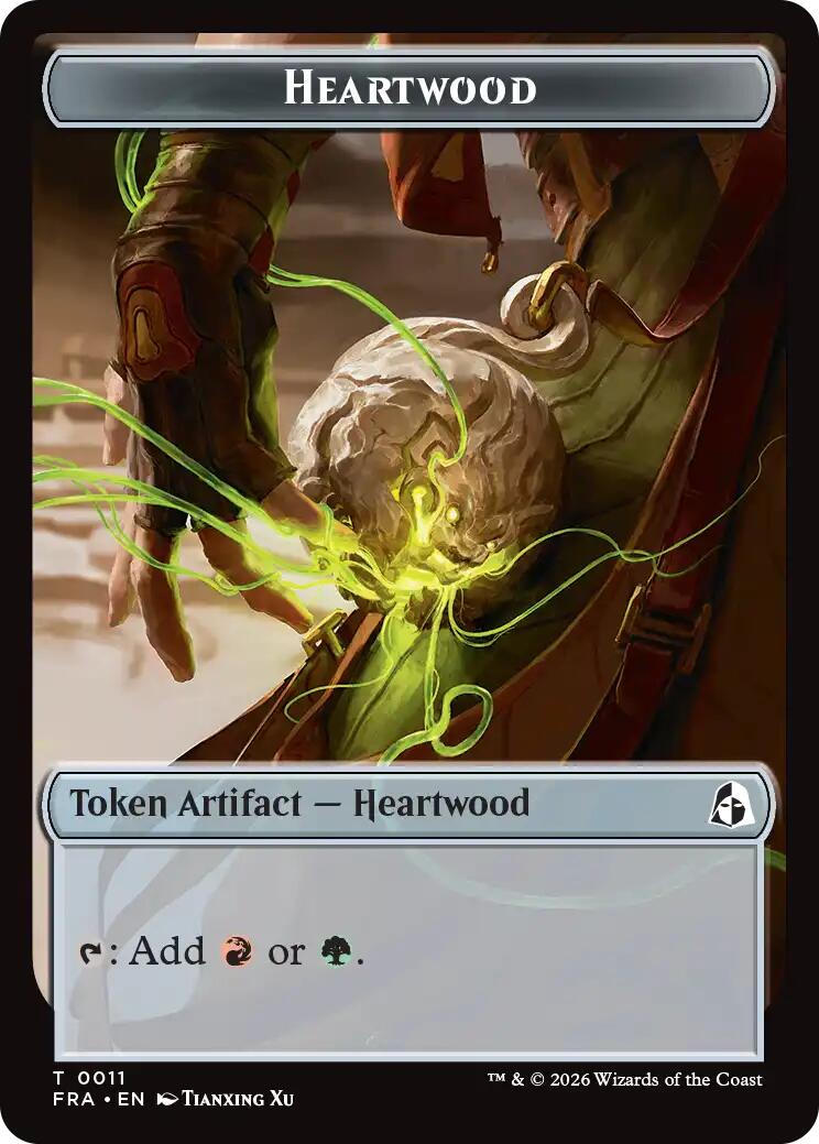 Heartwood // Thopter Double-Sided Token [Reality Fracture Tokens] | Impulse Games and Hobbies