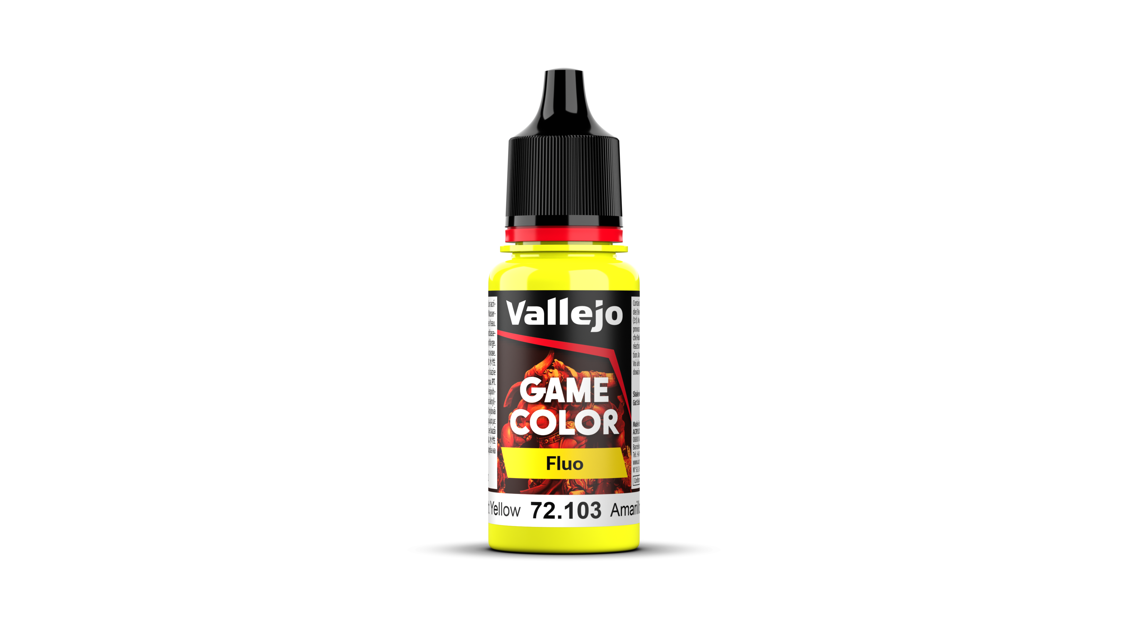 VALLEJO GAME COLOUR FLOURESCENT YELLOW 17ML | Impulse Games and Hobbies