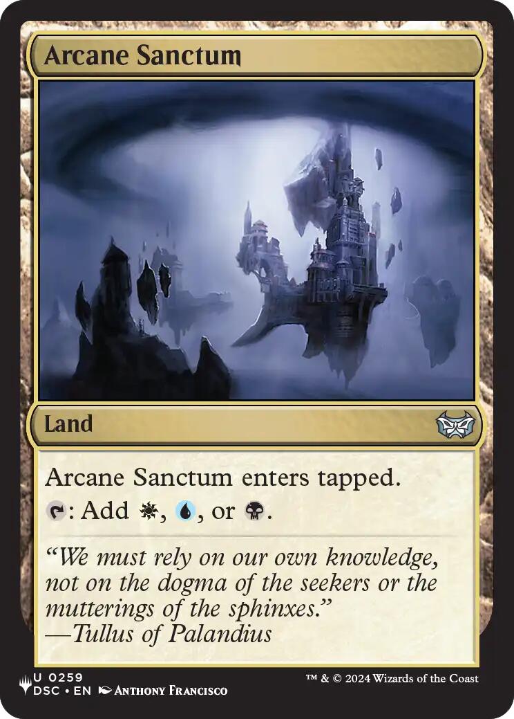 Arcane Sanctum (DSC) [The List] | Impulse Games and Hobbies