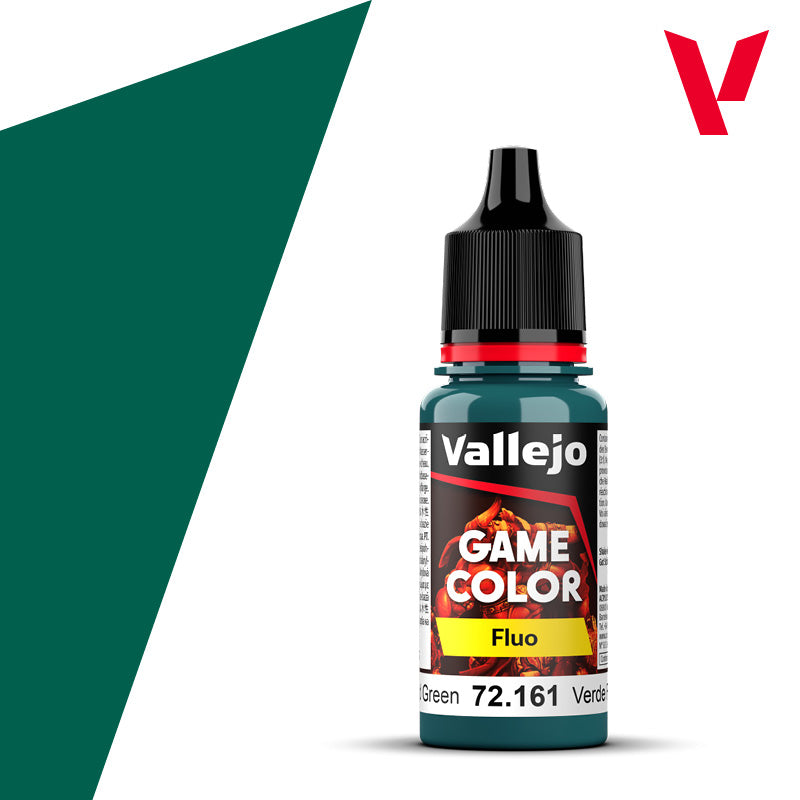 VALLEJO GAME COLOUR FLOURESCENT COLD GREEN 18ML | Impulse Games and Hobbies
