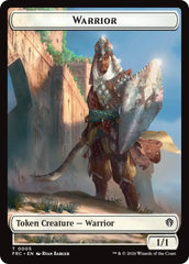Warrior // Insect Double-Sided Token [Reality Fracture Commander Tokens] | Impulse Games and Hobbies