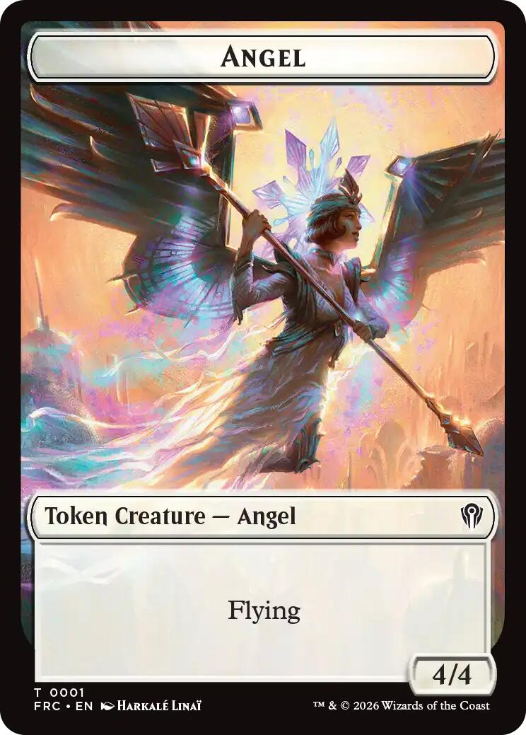 Angel // Myr Double-Sided Token [Reality Fracture Commander Tokens] | Impulse Games and Hobbies