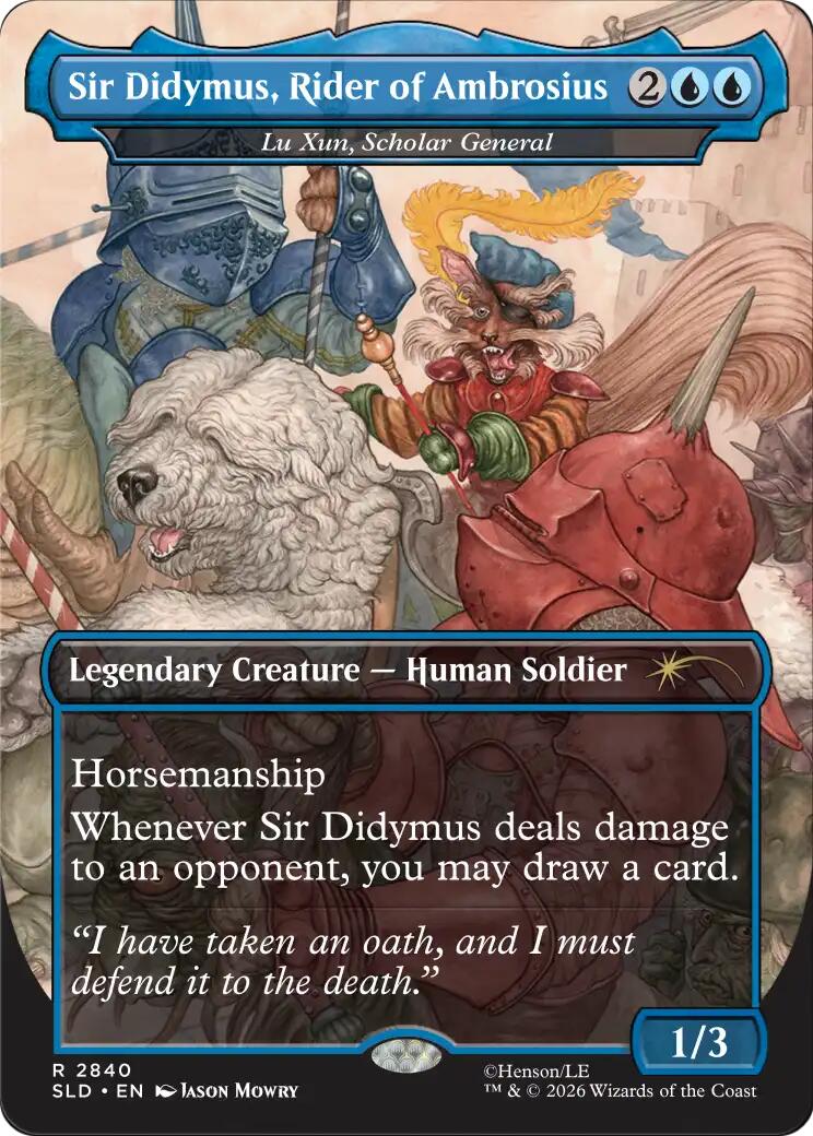 Sir Didymus, Rider of Ambrosius - Lu Xun, Scholar General [Secret Lair Drop Series] | Impulse Games and Hobbies