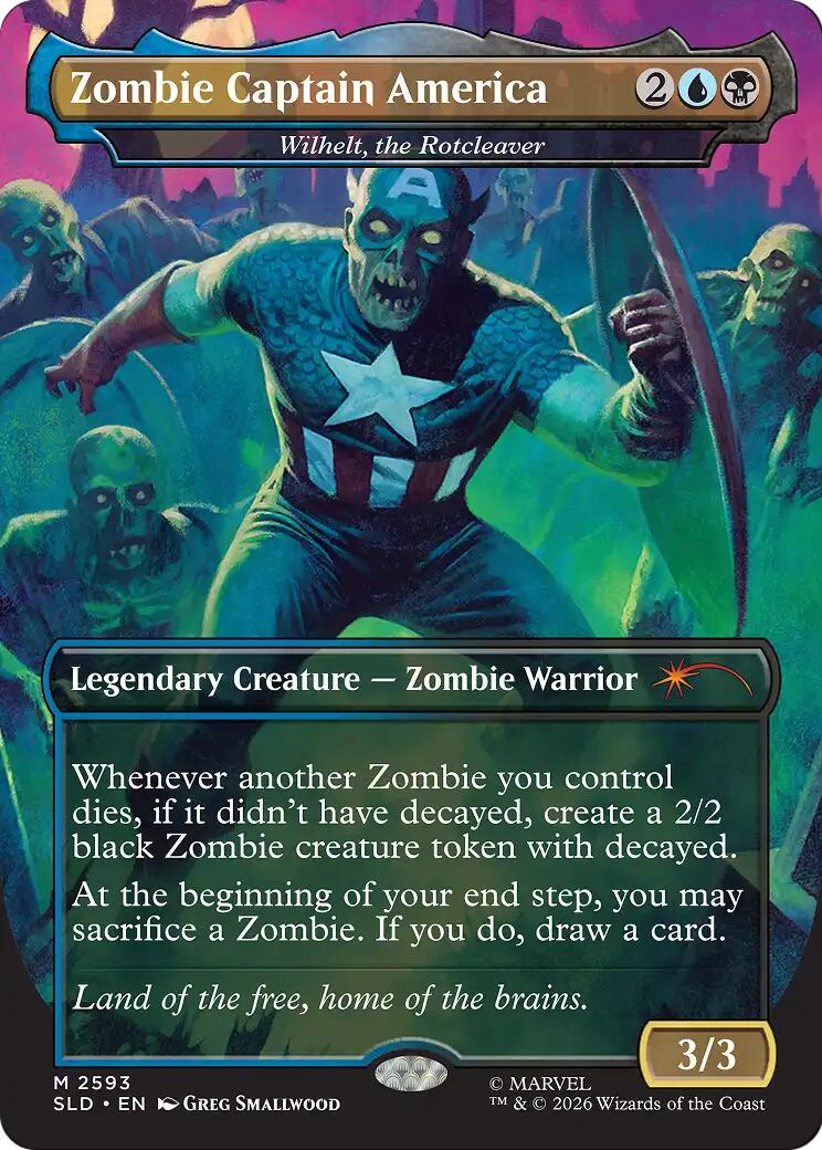Zombie Captain America - Wilhelt, the Rotcleaver [Secret Lair Drop Series] | Impulse Games and Hobbies