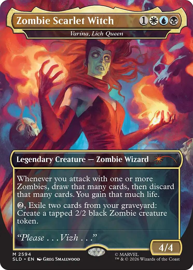 Zombie Scarlet Witch - Varina, Lich Queen [Secret Lair Drop Series] | Impulse Games and Hobbies